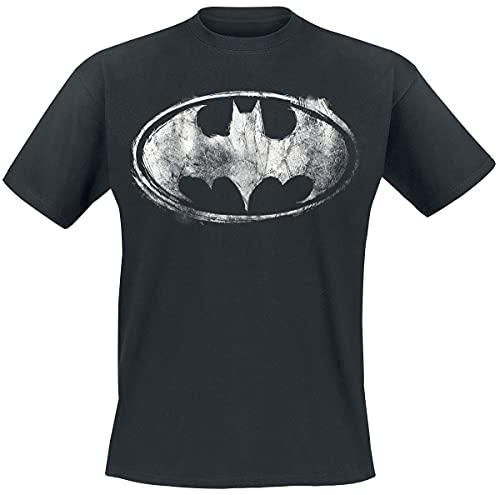Batman Smudge Logo Männer T-Shirt schwarz L von Batman