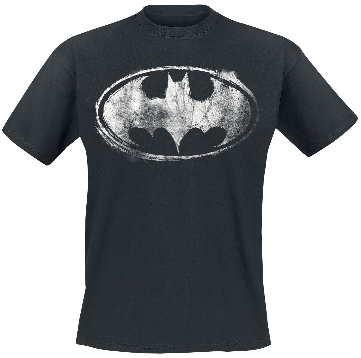 Batman Smudge Logo T-Shirt schwarz in S von Batman