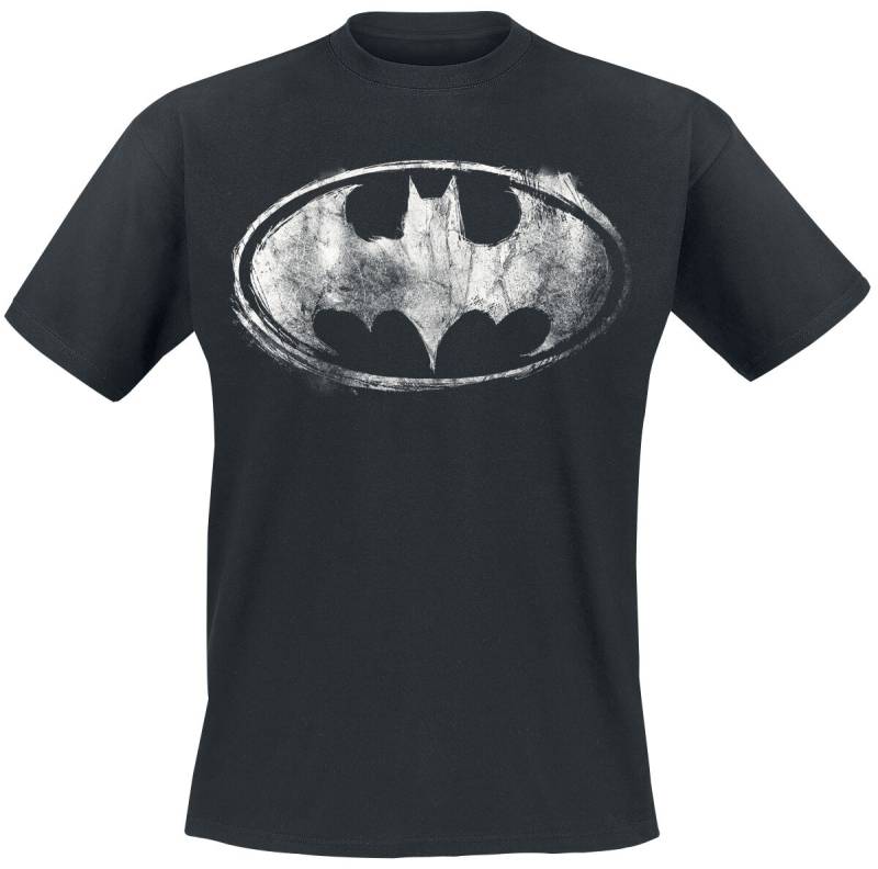 Batman Smudge Logo T-Shirt schwarz in S von Batman