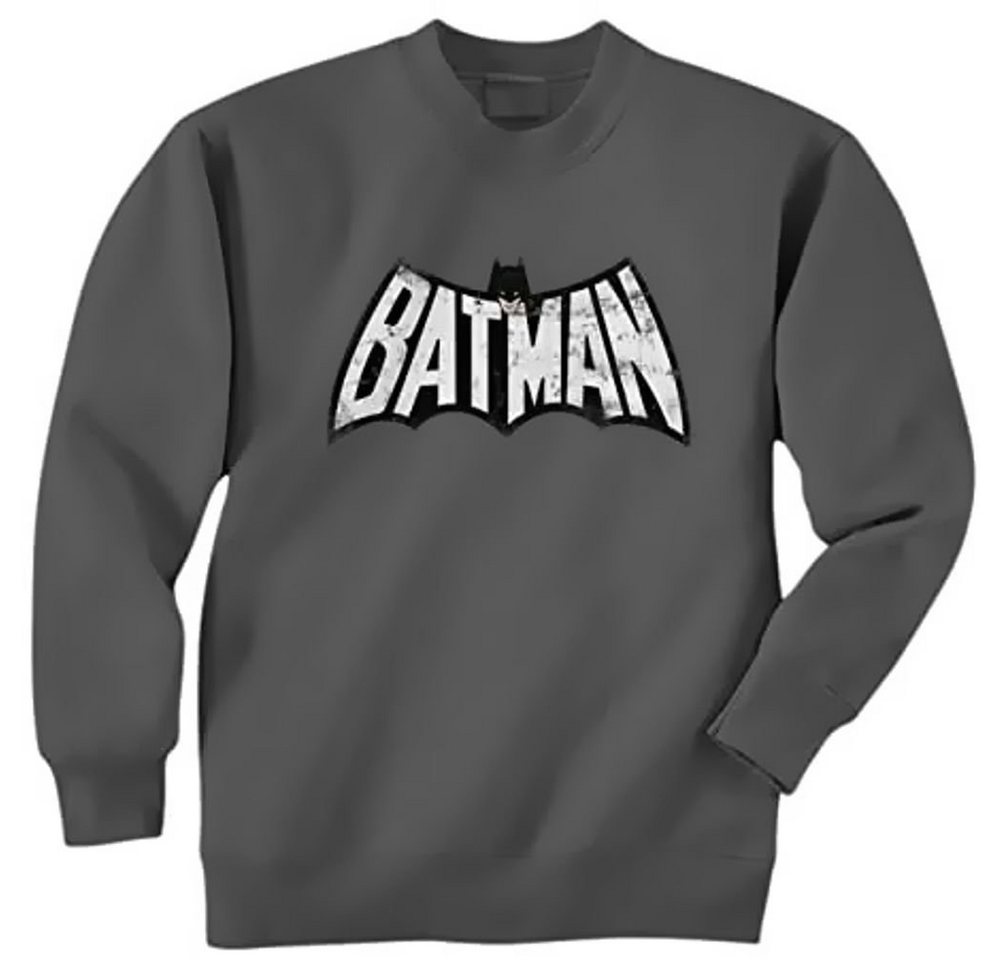 Batman Sweatshirt BATMAN SWEATSHIRT dunkelgrau solid Erwachsene Pullover Sweater Pulli Gr. XXL von Batman