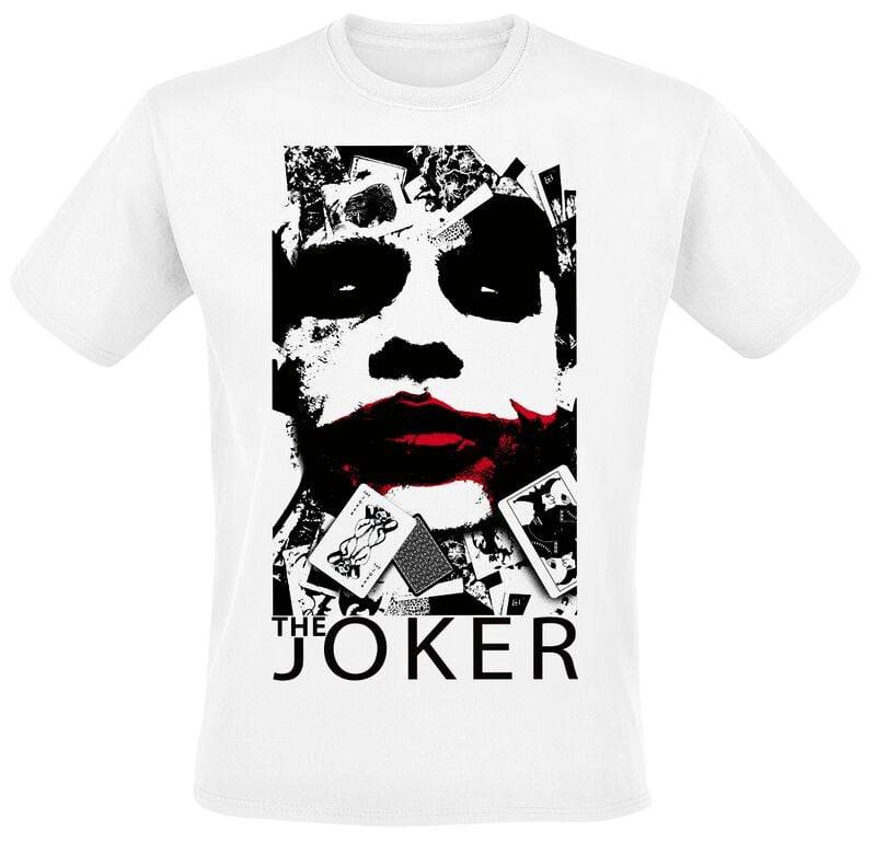 Batman The Joker - Red Lips T-Shirt weiß in 5XL von Batman