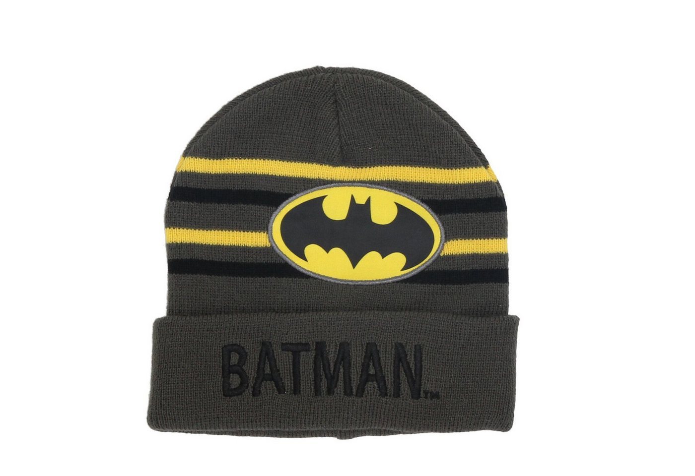 Batman Wendemütze Strickmütze in Einheitsgröße mit weichem Material von Batman