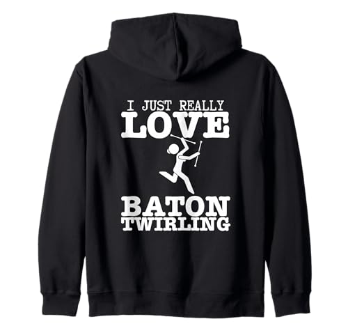Ich Liebe Baton Twirling einfach wirklich Lustige Baton Twirler für Frauen Kapuzenjacke Ich Liebe Baton Twirling einfach wirklich Lustige Baton Twirler für Frauen Kapuzenjacke von Baton Twirling Costumes And Baton Twirler Gift
