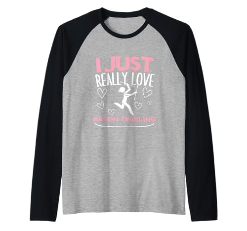 Ich Liebe Baton Twirling einfach wirklich Lustige Baton Twirler für Frauen Raglan Ich Liebe Baton Twirling einfach wirklich Lustige Baton Twirler für Frauen Raglan von Baton Twirling Costumes And Baton Twirler Gift
