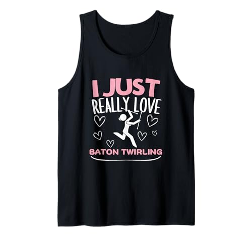 Ich Liebe Baton Twirling einfach wirklich Lustige Baton Twirler für Frauen Tank Top Ich Liebe Baton Twirling einfach wirklich Lustige Baton Twirler für Frauen Tank Top von Baton Twirling Costumes And Baton Twirler Gift