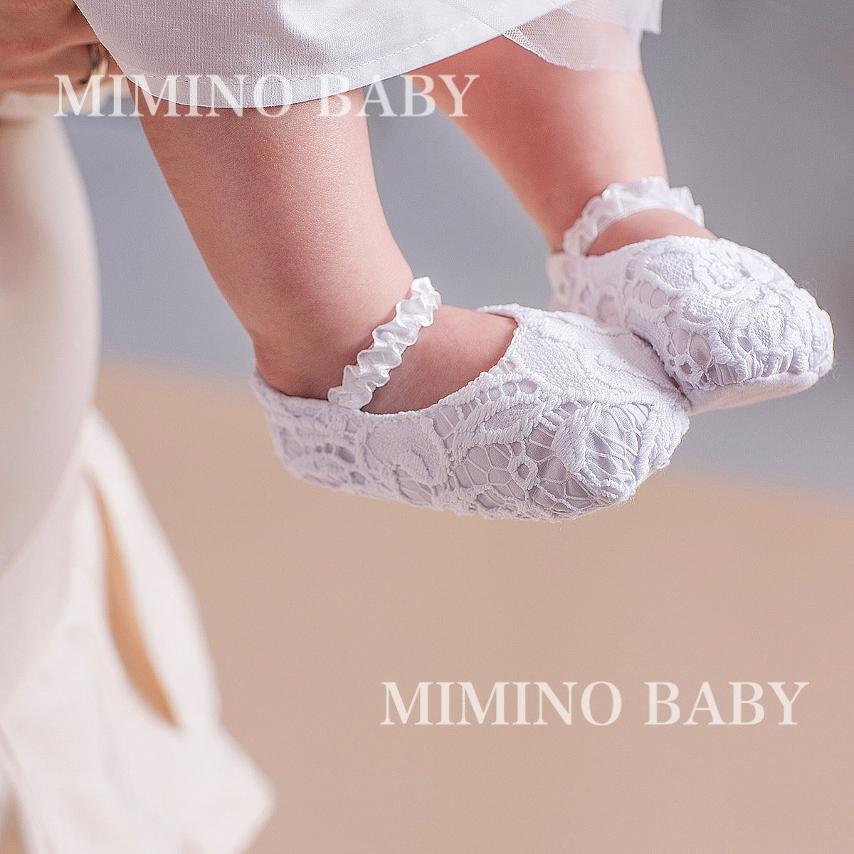 Baby Mädchen Taufschuhe, Taufschuhe von BattesimoLove