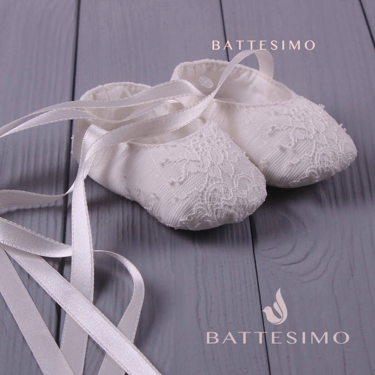 Personalisierte Taufe Booties Individuelles Taufgeschenk, Baby Foto Requisiten von BattesimoLove