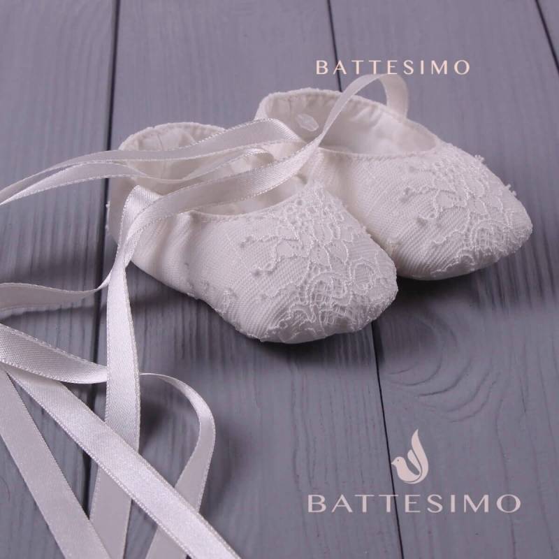 Personalisierte Taufe Booties Individuelles Taufgeschenk, Baby Foto Requisiten von BattesimoLove