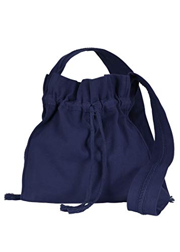 Battle-Merchant Mittelalter Umhängetasche für Damen und Herren aus Baumwolle | Schultertasche oder Schulterbeutel aus Canvas | Karneval Pilgertasche aus Stoff diverse Farben (Blau) von Battle-Merchant