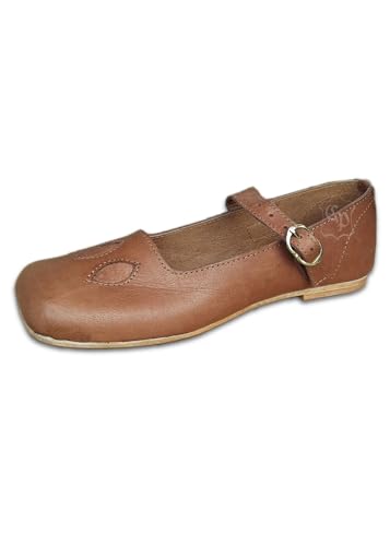 Battle-Merchant Mittelalterliche Kuhmaul-Schuhe Lederschuh Halbschuh Knechtschuh Mittelalter - LARP - Wikinger Schuhe Größe 38-47 (38) von Battle-Merchant