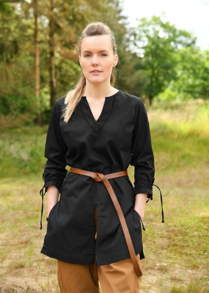 Battle Merchant Tunika Frauen-Tunika Ylva, schwarz XL von Battle Merchant