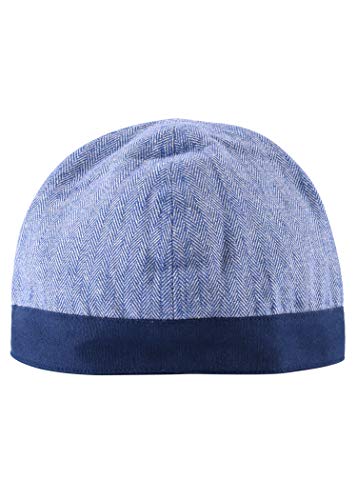 Battle-Merchant Wikinger Birka Kappe mit Fischgrätmuster - Mittelalter LARP Mütze Hut Kopfbedeckung Haube (Blau, XL) von Battle-Merchant