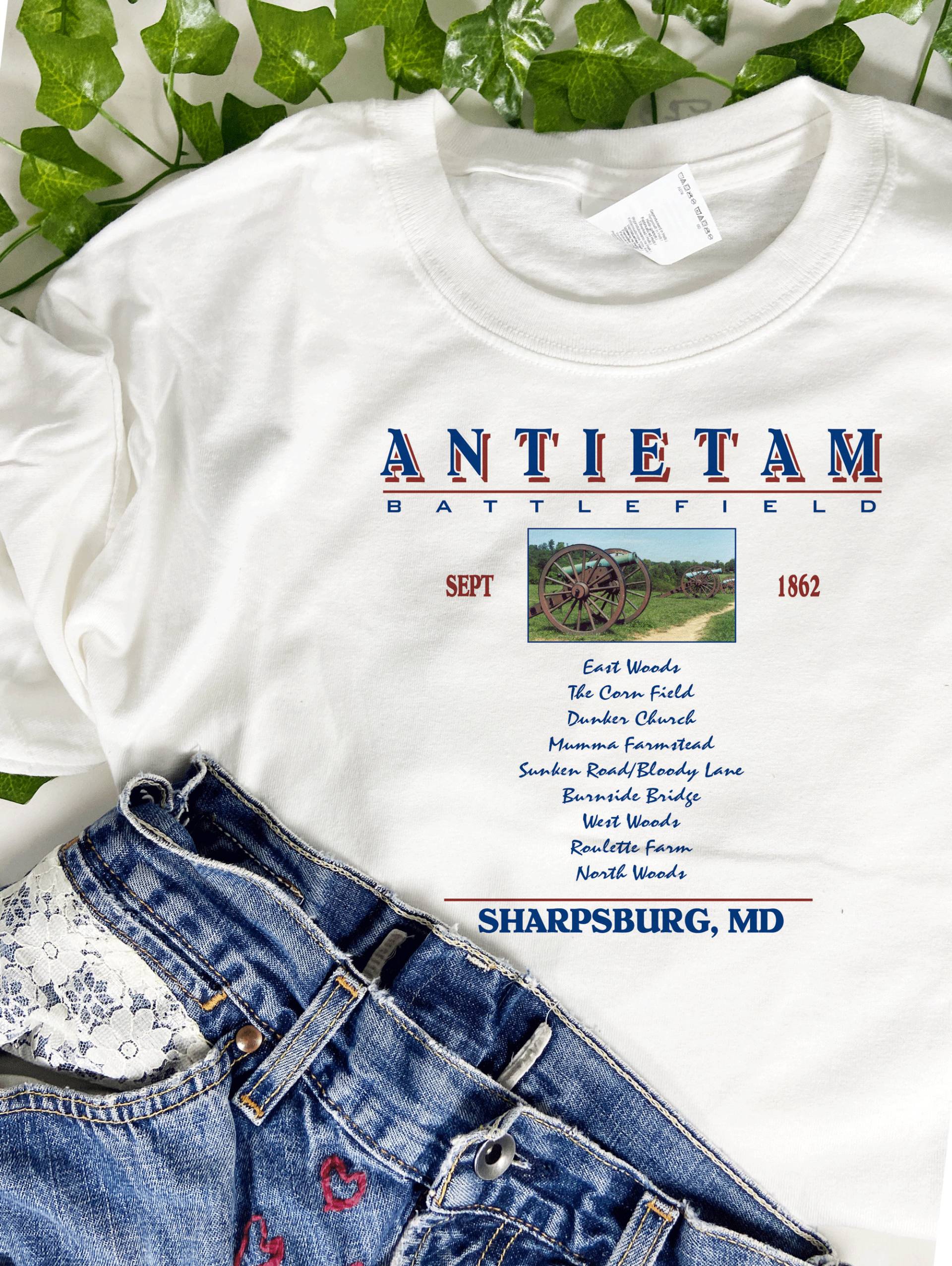 Bürgerkrieg T-Shirt Anteitam Schlachtfeld Bürgerkrieg T-Shirt Anteitam Schlachtfeld von BattlefieldDryGoods