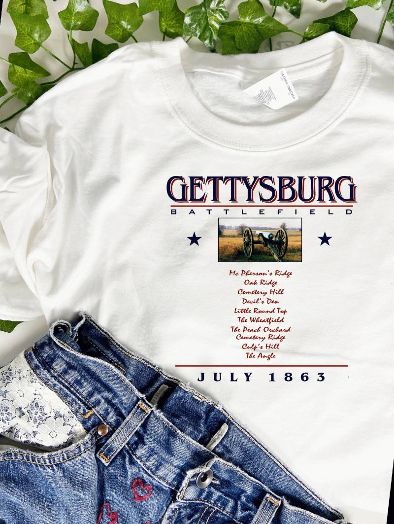 Bürgerkrieg T Shirt Gettysburg Schlachtfeld Juli 1863 Bürgerkrieg T Shirt Gettysburg Schlachtfeld Juli 1863 von BattlefieldDryGoods