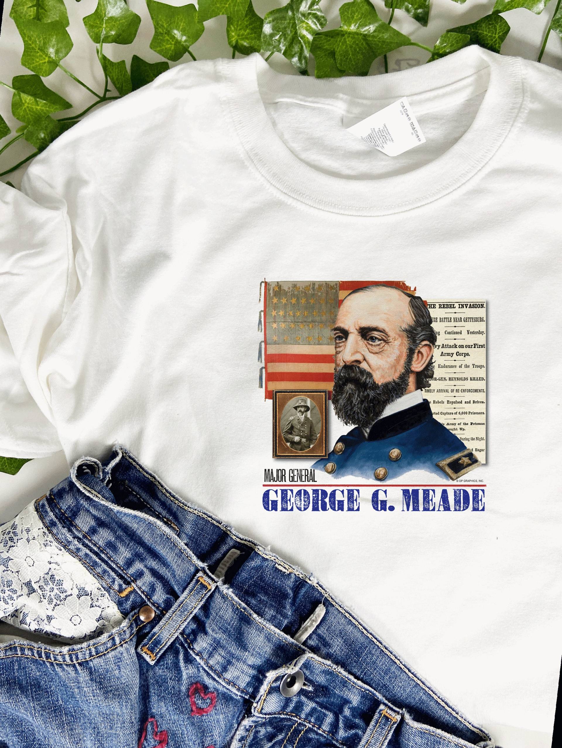 General George G Meade 150. Bürgerkrieg Sesquicentennial 100% Baumwolle Geschenk T-Shirt General George G Meade 150. Bürgerkrieg Sesquicentennial 100% Baumwolle Geschenk T-Shirt von BattlefieldDryGoods