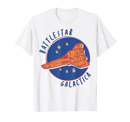 Battlestar Galactica Cartoon Patch T-Shirt von Battlestar Galactica