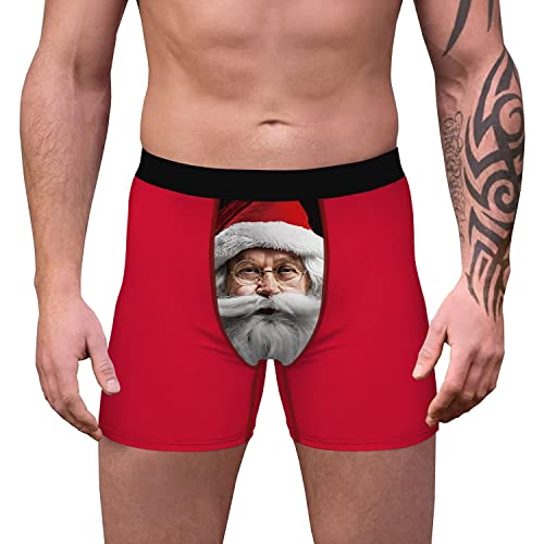 2022 Boxershorts Herren Weihnachten Druck Slips Stretch Atmungsaktiv Badehose Sport Höschen Unterwäsche Sportlich Unterwäsche Unterhosen Men Retroshorts Boxer 2022 Geschenk für Männer von Battnot