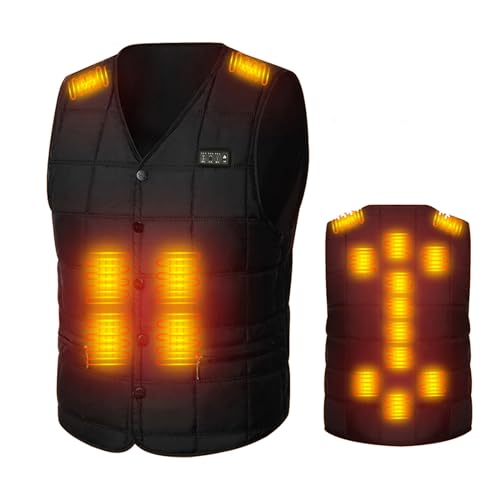 2023 Beheizbare Weste Herren Damen Beheizte Weste ärmellos Jacke Mit Heizung Wärmeweste Beheizbare Jacke Heizweste USB Eletriksche Heizweste für Ski Fahren, Angeln, Motorrad, Outdoor Ativitäten von Battnot