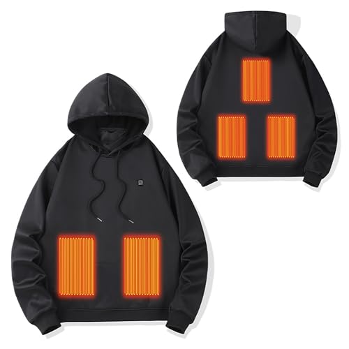 2024 Testsieger Beheizbare Hoodie Damen Beheizbare Pullover Herren Damen Langarm Baumwolle Beheizte Kapuzenpullover USB Elektrisch Beheizbare Sweatershirt mit Kapuze Erwachsene Bluse Tops Mantel 2024 Testsieger Beheizbare Hoodie Damen Beheizbare Pullover Herren Damen Langarm Baumwolle Beheizte Kapuzenpullover USB Elektrisch Beheizbare Sweatershirt mit Kapuze Erwachsene Bluse Tops Mantel von Battnot