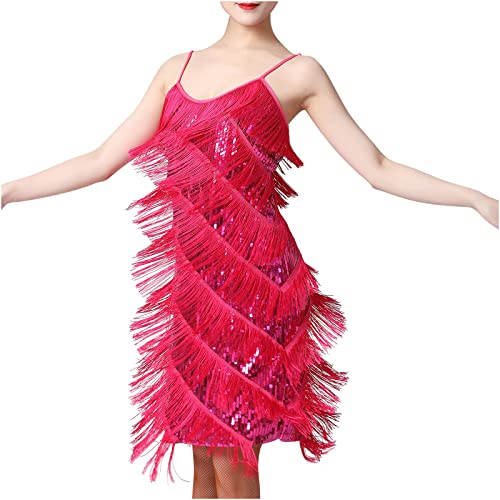 20er Jahre Kleid Damen Gatsby Pailletten Fransenkleid Spaghettiträger Sexy Kurz Latein Tanzkleid 1920er Abendklied Cocktailkleid Damen Abschlussball Flapper Kleider 1920er Fransen Quaste Kleid 20er Jahre Kleid Damen Gatsby Pailletten Fransenkleid Spaghettiträger Sexy Kurz Latein Tanzkleid 1920er Abendklied Cocktailkleid Damen Abschlussball Flapper Kleider 1920er Fransen Quaste Kleid von Battnot