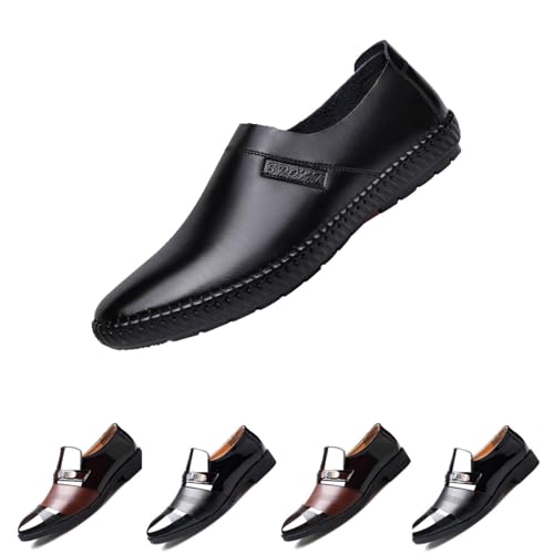 Anzugschuhe Herren Lederschuhe Business Oxford Derby Schuhe Hochzeits Klassischer Schnürschuh Männer Anzugschuhe Brogues Hochzeitsschuhe Schnürhalbschuhe Klassischer Business Schnürschuh von Battnot