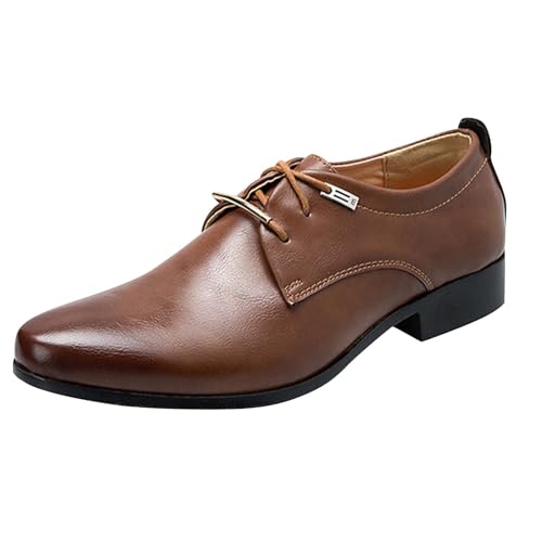 Anzugschuhe Herren Oxford Derby Schuhe Brogues Lederschuhe Herren Business Schuhe Derby Schnürhalbschuhe Hochzeits Klassischer Schnürschuh Männer Anzugschuhe Brogues Hochzeitsschuhe von Battnot