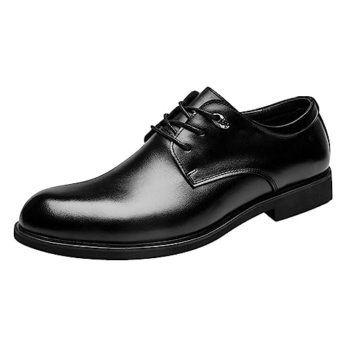 Anzugschuhe Herren Oxford Derby Schuhe Brogues Lederschuhe Hochzeitsschuhe Schnürhalbschuhe Klassischer Business Schnürschuh Männer Anzugschuhe Hochzeit Blau Gold Grau Rot Schwarz von Battnot