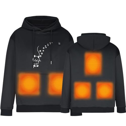 Battnot Beheizbare Hoodie Damen Herren USB Beheizter Pullover 5 Heizzonen Beheizte Kapuzenpullover Elektrisch Beheizbare Sweatshirt mit Kapuze Sweatshirt Bluse Tops Beheizte Hoodies für Männer Frauen Battnot Beheizbare Hoodie Damen Herren USB Beheizter Pullover 5 Heizzonen Beheizte Kapuzenpullover Elektrisch Beheizbare Sweatshirt mit Kapuze Sweatshirt Bluse Tops Beheizte Hoodies für Männer Frauen von Battnot