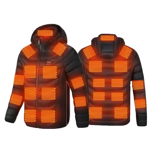 Battnot Beheizbare Jacke Herren Damen Heizjacke Beheizbare Jacke mit kapuze,Warme Pufferjacke, Beheizte Jacke Heizjacke Beheizte Weste Winterjacke für Outdoor Wandern Jagd Motorrad Camping Battnot Beheizbare Jacke Herren Damen Heizjacke Beheizbare Jacke mit kapuze,Warme Pufferjacke, Beheizte Jacke Heizjacke Beheizte Weste Winterjacke für Outdoor Wandern Jagd Motorrad Camping von Battnot