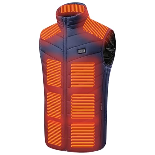 Battnot Beheizbare Weste Damen herren, Elektrische Heizweste ärmellos Jacke Mit Heizung, USB Elektrisch Heated Vest Waschbar Winter Wärmende Gilet Wärmeweste Beheizbare Weste Große Größen S-5XL von Battnot