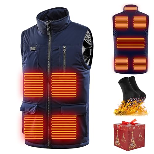Battnot Beheizbare Weste für Herren Damen Heizweste Elektrische Beheizte Weste mit 3 Temperaturregler 9 Heizzone Beheizbare Jacke Heizweste Daunenjacke, elektrisch beheizter Mantel Beheizte Weste Battnot Beheizbare Weste für Herren Damen Heizweste Elektrische Beheizte Weste mit 3 Temperaturregler 9 Heizzone Beheizbare Jacke Heizweste Daunenjacke, elektrisch beheizter Mantel Beheizte Weste von Battnot