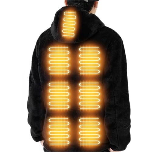 Battnot Damen Herren Beheizbare Kapuzenpullover USB Elektrisch Beheizbare Sweatshirt mit Kapuze Black M Unisex Winter Outdoor-Aktivitäten Kälteempfindliche Ältere Menschen Heizjacke Mantel Battnot Damen Herren Beheizbare Kapuzenpullover USB Elektrisch Beheizbare Sweatshirt mit Kapuze Black M Unisex Winter Outdoor-Aktivitäten Kälteempfindliche Ältere Menschen Heizjacke Mantel von Battnot