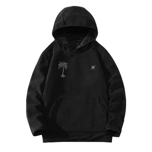 Beheizbarer Hoodie Herren, Beheizbarer Mantel Damen, Heizbarer Hoodie Pullover Mit Heizung Herren USB Elektrisch Beheizbare Sweatershirt mit Kapuze Erwachsene Bluse Tops Mantel mit Heizung von Battnot