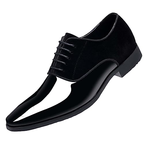 Battnot Business Schuhe Herren Anzugschuhe Lederschuhe Schnürhalbschuhe Herrenschuh Schwarz Business Schuhe Leder Schnürhalbschuhe Klassischer Derby Oxford Hochzeit Schuhe von Battnot