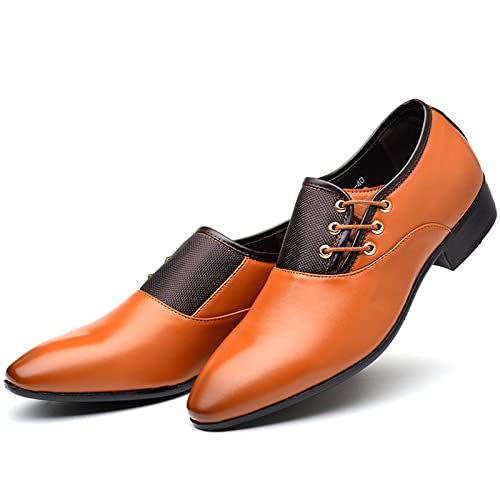 Battnot Business Schuhe Herren Leder Oxford Smoking Halbschuhe Männlichen Spitzschuhe Freizeit Atmungsaktive Walking Schuhe Lackschuhe Derbyschuhe Schuhe Schnürhalbschuhe Derby Oxfords Hochzeit Schuhe von Battnot