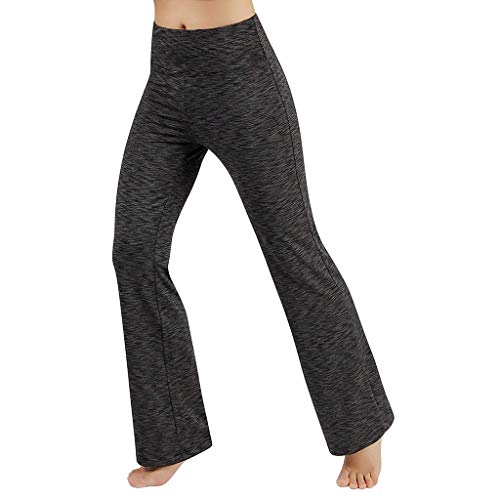 Battnot❤ Damen Sport Leggings High Waist Weitem Bein Stretch Lange Yogahosen, Frauen Wickeln Sports Hosen Fitness Jogging Bauchmuskeltraining Skinny Workout-Laufen Dünne Tanz Enge Hosen Womens Pants von Battnot