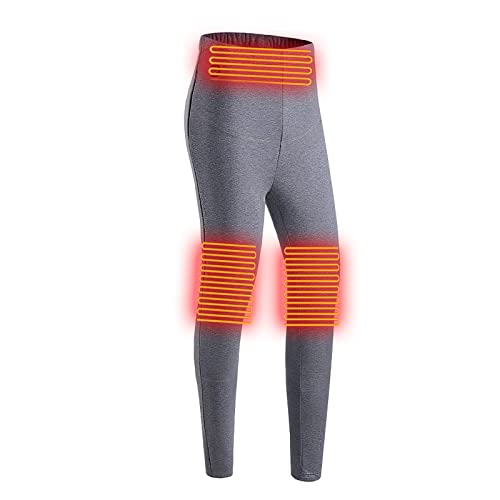 Battnot Heizhose Wärmehose Beheizte Leggings Damen Thermo-Unterziehhose Waschbare Beheizte Leggings, Bequeme Elektrische USB-Beheizte Hose für Wandern, Camping, Skifahren von Battnot