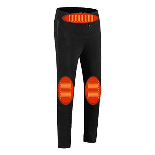 Battnot Heizhose Wärmehose Beheizte Leggings Damen Thermo-Unterziehhose Waschbare Beheizte Leggings, Bequeme Elektrische USB-Beheizte Hose für Wandern, Camping, Skifahren von Battnot