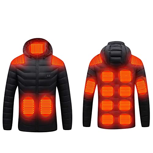Battnot Heizjacke Herren Damen Beheizbare Jacke Beheizte Jacke Wärmende Beheizbare Weste Winter Warm Daunenjacke mit 3 Temperaturstufen Heizmantel Kapuze Funktionsjacke Winddicht Outdoorjacke Battnot Heizjacke Herren Damen Beheizbare Jacke Beheizte Jacke Wärmende Beheizbare Weste Winter Warm Daunenjacke mit 3 Temperaturstufen Heizmantel Kapuze Funktionsjacke Winddicht Outdoorjacke von Battnot