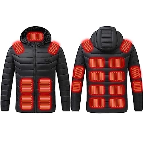 Battnot Heizjacke für Herren und Damen - Wärmende Elektrische Jacke mit USB und 3 Einstellbaren Temperaturen - Winterjacke für Skifahren und Outdoor-Aktivitäten von Battnot