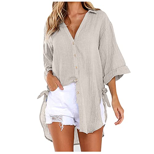 Battnot Hemdbluse Damen UPF 50 UV Schutz Langarmshirt Damen Outdoor Wanderhemd Safari Kleidung Damen Atmungsaktiv Quick Dry Casual Tops Sport Oberteile Shirts Damen Sommer Sommermode Blusenshirt von Battnot
