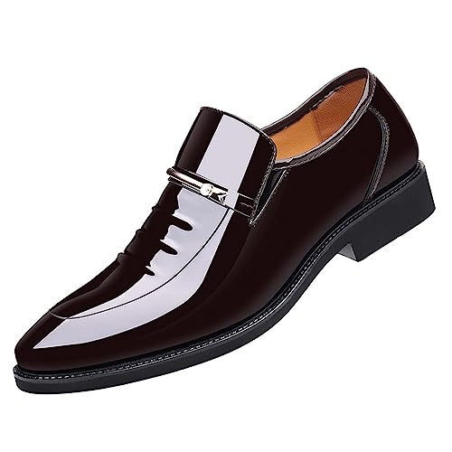 Battnot Herren Anzugschuhe Business Schuhe Herren Anzugschuhe Schwarz Leder Schnürhalbschuhe Klassischer Derby Oxford Hochzeit Schuhe Schnürschuh Lederschuhe Formal Shoes Klassischer Lackschuhe von Battnot