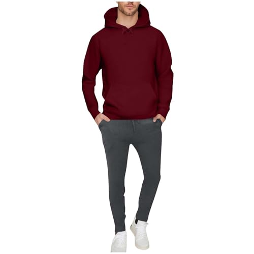 Battnot Herren Jogging Anzug Trainingsanzug Sportanzug Sporthose Gym Tracksuit Atmungsaktiv Sweatshirt Jogginghose Casual Hausanzug,Activewear-Sets Für Herren Klassisch Jogginganzug von Battnot