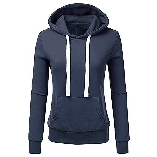 Battnot Hoodie Damen Sweatshirt mit Kapuze Jacke Damen Sweatjacke Hoodie Sweatshirt Oberteile Damen Pullover Kapuzenpullover Pulli mit Reissverschluss Einfarbig Full Zip Kapuzenpullover Kapuzenjacke von Battnot