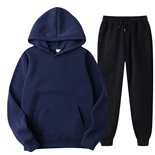 Battnot Jogginganzug Herren Sportbekleidung Trainingsanzug Herren Einfarbig Hoodie Mit Kapuze Langarm Mit Taschen Hausanzug 2-Teilig Kapuzenpullover Jogginghose Jogginganzug Set Klassisch Sportanzug Battnot Jogginganzug Herren Sportbekleidung Trainingsanzug Herren Einfarbig Hoodie Mit Kapuze Langarm Mit Taschen Hausanzug 2-Teilig Kapuzenpullover Jogginghose Jogginganzug Set Klassisch Sportanzug von Battnot