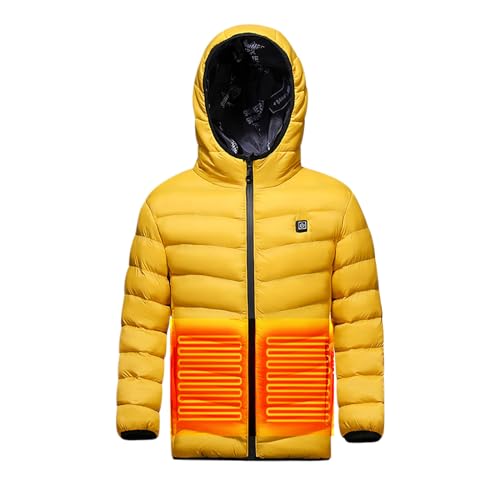 Battnot Kinder beheizte jacke beheizte Weste USB wiederaufladbare elektrische Heizjacke Waschbare Wintersportweste Beheizbare Jacke für Kinder im Freien, Jagen, Camping, Wandern, Skifahren von Battnot