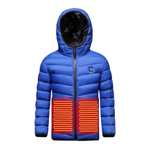 Battnot Kinder beheizte jacke beheizte Weste USB wiederaufladbare elektrische Heizjacke Waschbare Wintersportweste Beheizbare Jacke für Kinder im Freien, Jagen, Camping, Wandern, Skifahren von Battnot