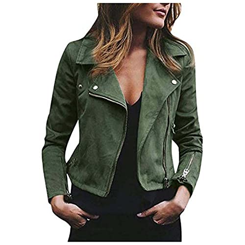 Battnot Lederjacke Damen Schwarz Reverskragen Übergangsjacke Große Größen Jacke Leichte Winterjacke Kuscheligem Fliegerjacke Aus Kunstleder Bikerjacke Kunstlederjacke Outdoor Streetwear von Battnot
