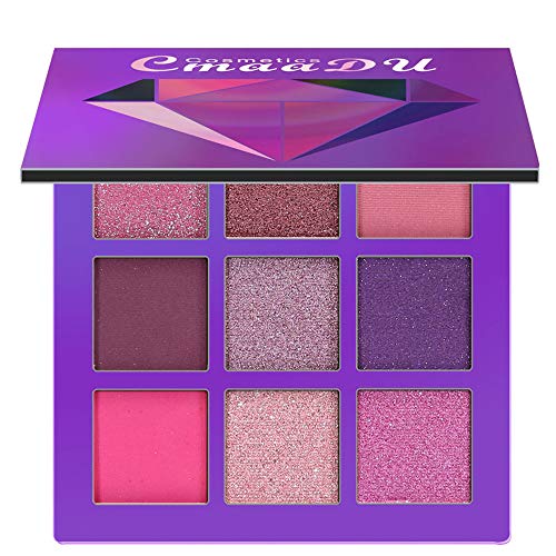 Battnot Lidschatten Palette 9 Farben Cosmetic Matte Eyeshadow Cream Makeup Palette Shimmer Set Lidschatten Eyeshadow (9 Farbe, 04#) von Battnot