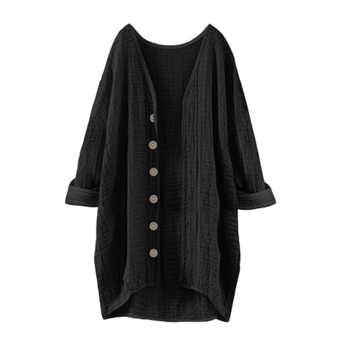 Battnot Musselin Bluse Damen, Leinenbluse Damen Sommer Herbst Langarm Große Größen Tunika V-Ausschnitt Hemdbluse Blusenkleid Leinen Elegant Longbluse Blusenshirt Mittelalter Tuniken Battnot Musselin Bluse Damen, Leinenbluse Damen Sommer Herbst Langarm Große Größen Tunika V-Ausschnitt Hemdbluse Blusenkleid Leinen Elegant Longbluse Blusenshirt Mittelalter Tuniken von Battnot
